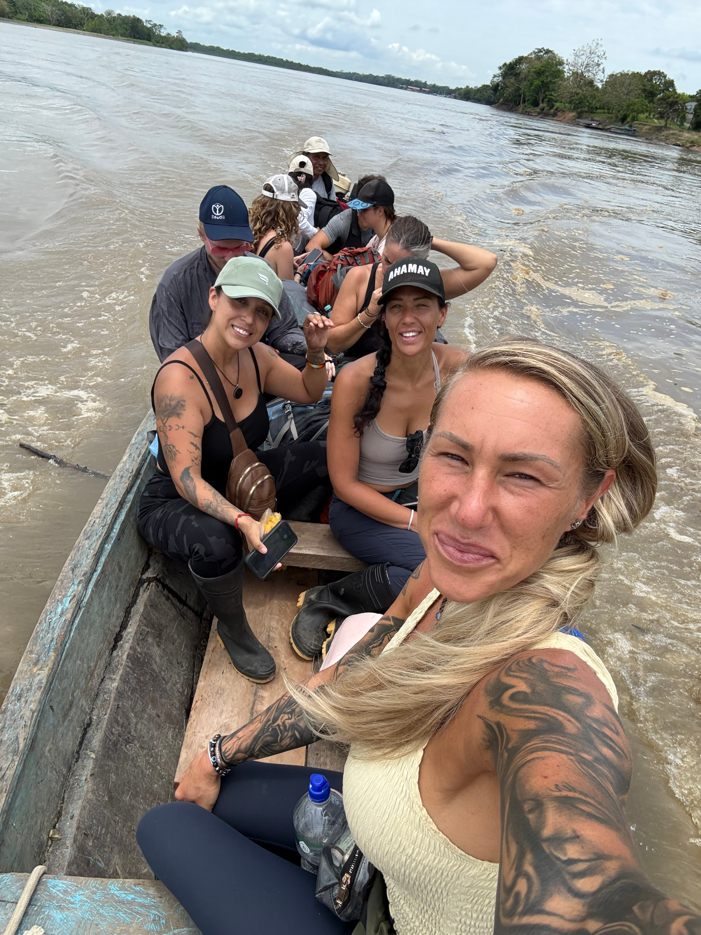 Kambo participants traveling to ceremony location