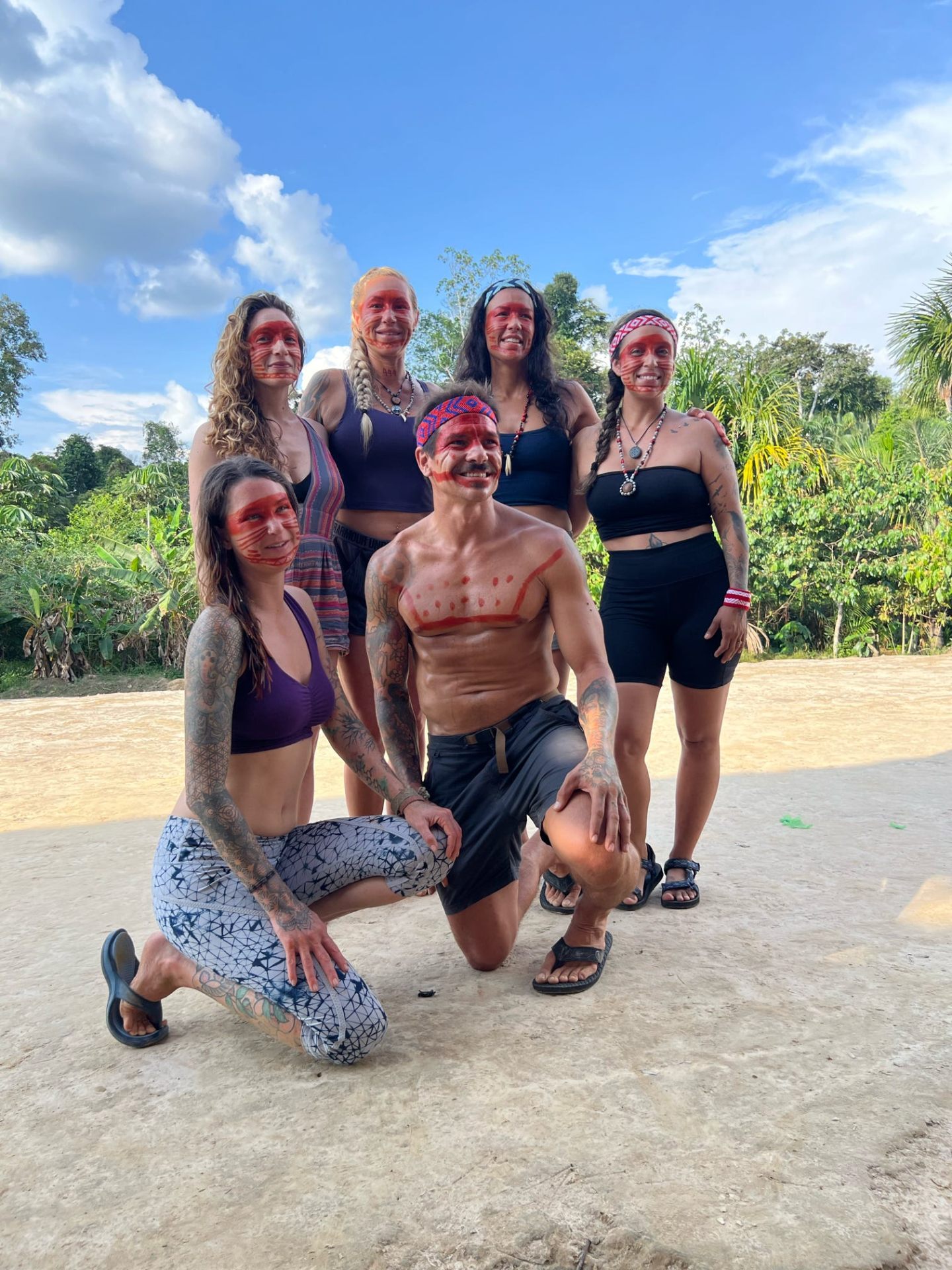 Group photo after Kambo ceremony completion